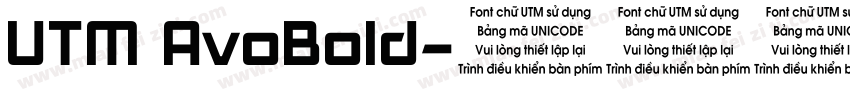 UTM AvoBold字体转换